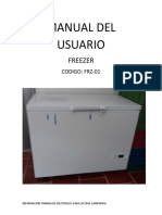 MANUAL DEL USUARIO - PDF Freezer
