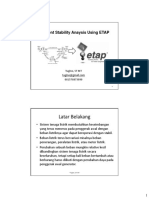 4 Transient Stability Anaysis Using ETAP PDF