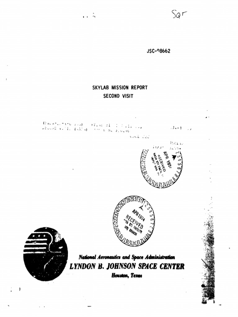 Skylab Mission Report, Second Visit PDF Apollo Command/Service