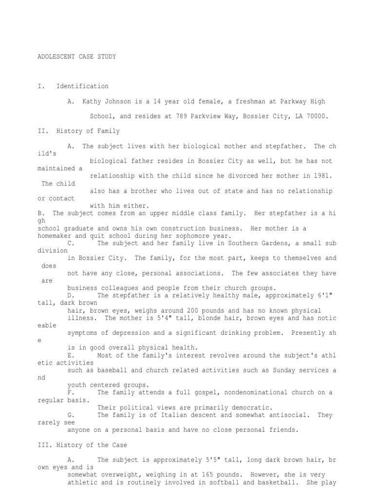 Case study about child and adolescent development pdf picture