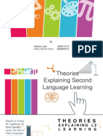 SLA - Kafania Lutfa & Fathurrohman Na'im - Theories Explaining L2 Learning