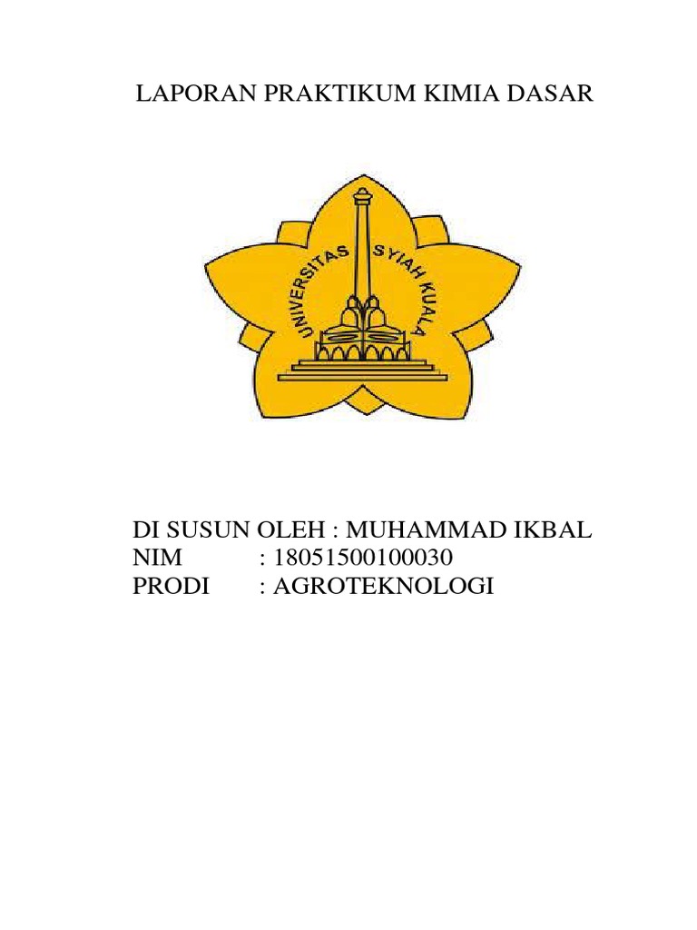 Laporan Praktikum Kimia Dasar | PDF