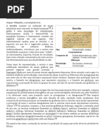 Escrita – Wikipédia, A Enciclopédia Livre