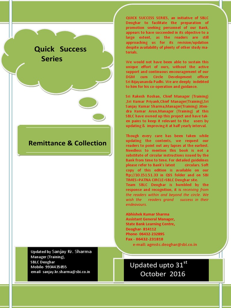 All 18 QSS in One-1 PDF | PDF | Cheque | Payments