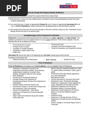 Canada Post Off-Ramp Form