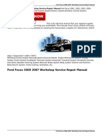 Ford Focus 2000 2007 Workshop Service Repair Manual