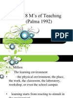 Principles of Teaching 2 8 Ms in Teaching