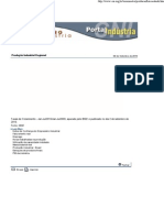 Crescimento Da Produção Industrial - CNI - Portal Da Indústria