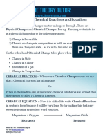 Chemical Reactions and Equations