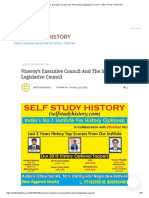 Viceroy's Executive Council and The Imperial Legislative Council - SELF STUDY HISTORY