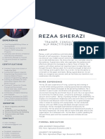 Rezaa Sherazi (Trainer's Profile)