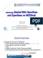 Getting Started With OpenSees and OpenSees on NEEShub