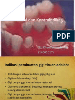 Indikasi dan Kontraindikasi Gigi Tiruan