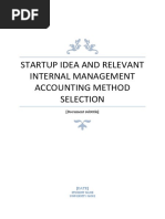 Startup Internal Management Accounting