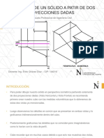 Determinación de Un Sólido A Partir de Dos Proyecciones Dadas