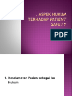 Aspek Hukum Terhadap Patient Safety