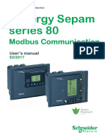 Easergy Sepam Series 80 - Modbus Communication User's Manual - SEPED303002EN - 02-2017 PDF