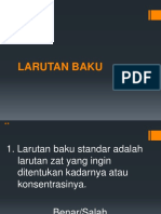 Soal Larutan Baku