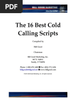 16 Best Cold Calling Scripts PDF