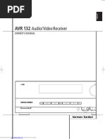 Harman-Kardon AVR 132 Service Manual