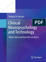 Thomas D. Parsons (Auth.) - Clinical Neuropsychology and Technology - What's New and How We Can Use It (2016, Springer International Publishing)