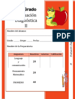 Prueba de Diagnostico Ii - Primer Grado Prim Kepler