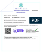 CBSE Migration Certificate for ABHAY SEHDEV