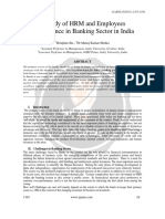 A Study of HRM and Employees Performance in Banking Sector in India IJARIIE1191 Volume 1 13 Page 24 28