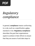 Regulatory Compliance Wikipedia Regulatory Compliance Corporate Governance