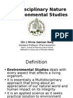 Multidisciplinary Nature of Environmental Studies PDF