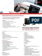 X1S - X1SP Enterprise IP Phone-X1S&X1SP Datasheet