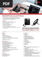 X1S - X1SP Enterprise IP Phone-X1S&X1SP Datasheet