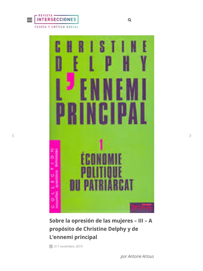 Christine Delphy L Ennemi Principal – YLUY
