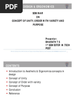 Concept of Unity, Order With Variety & Purpose