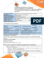 Guía de Actividades y Rúbrica de Evaluación - Momento 2 - Solucionar Problema Unidad 1 - Efectivo y Equivalentes, Inversiones y Cuentas Por Cobrar