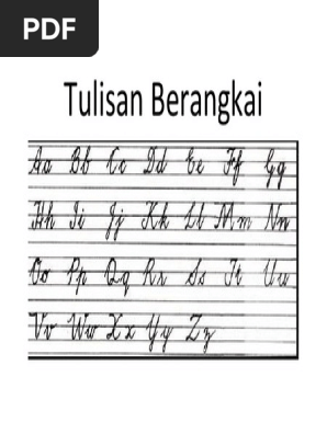 Tulisan Berangkai Pdf