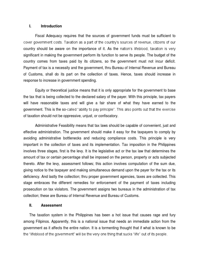 Principles of A Sound Tax System PDF Taxation In The United States