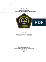 Makalah Analisis Praktek Strategi Harga