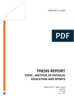Thesis Sports Complex PDF