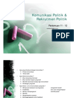 Materi Komunikasi Dan Rekrutmen Politik