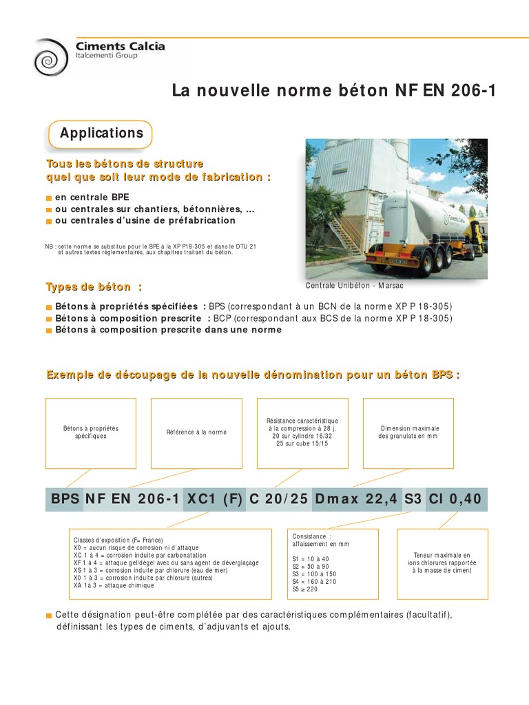 Norme NF EN 206-1 : Béton et Expositions | PDF | Matériau composite | Béton