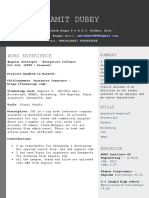 Amit Dubey - Resume Angular