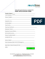 Tenant Application Form INTERACTIVE COM
