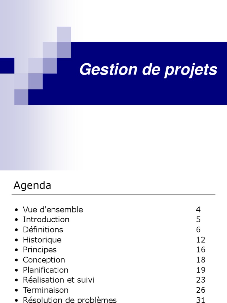 Guide complet sur la gestion de projets | PDF | Gestion de projet ...