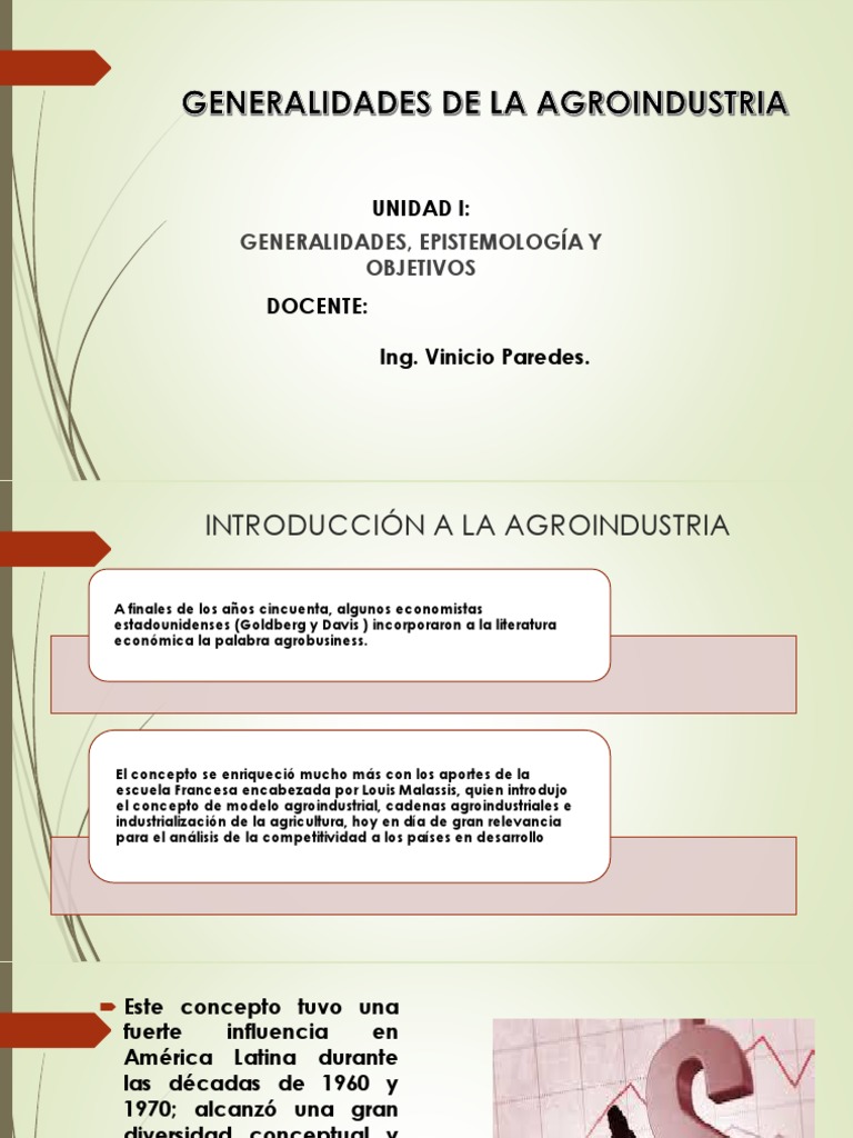 Generalidades de La Agroindustria | PDF | Agronegocios | Agricultura
