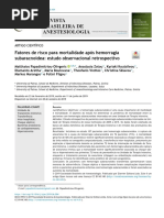 Fatores de risco para mortalidade após hemorragia subaracnoidea