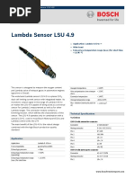LSU4.9 Lambda Sensor Application Guide | PDF | Electrical Resistance ...