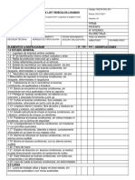 SSO R CHL 001 Check List Vehículos Livianos