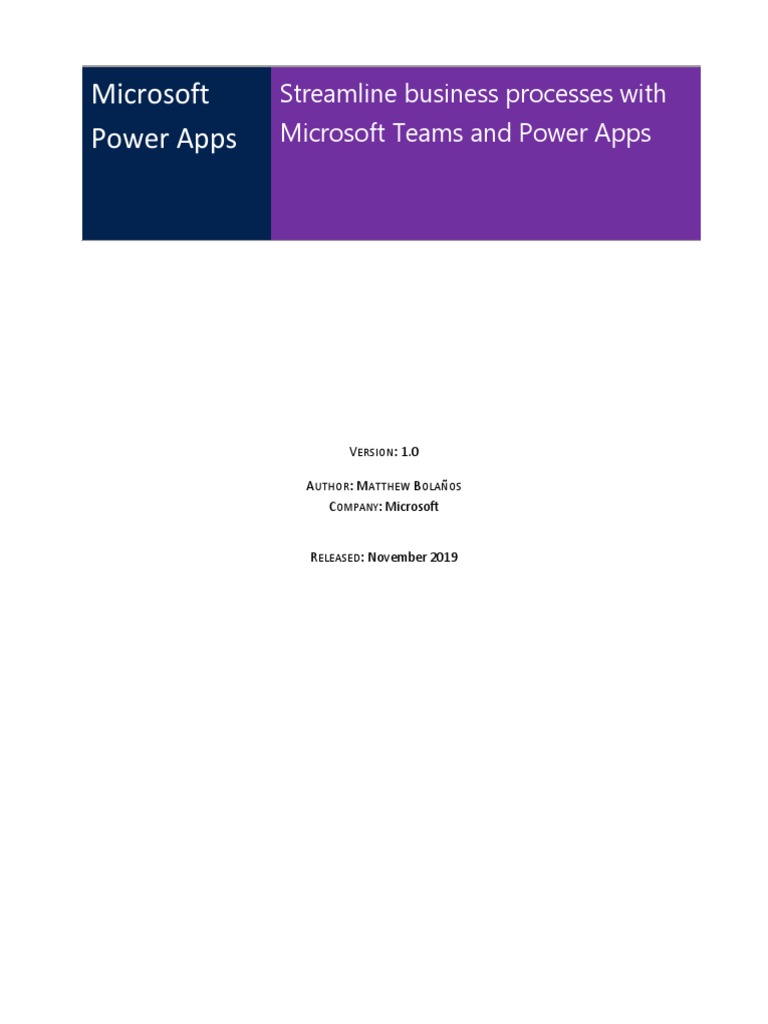 Power Apps and Teams PDF | PDF | Mobile App | Office 365