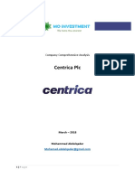 Centrica Comprehensive Performance Analysis - Final Report 2018